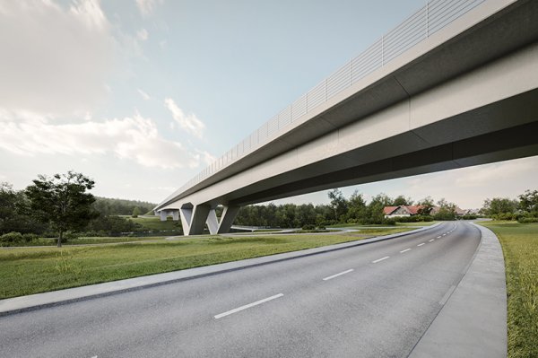 MOST ČEZ KRKO NA NOVI ŠTIRIPASOVNI CESTI