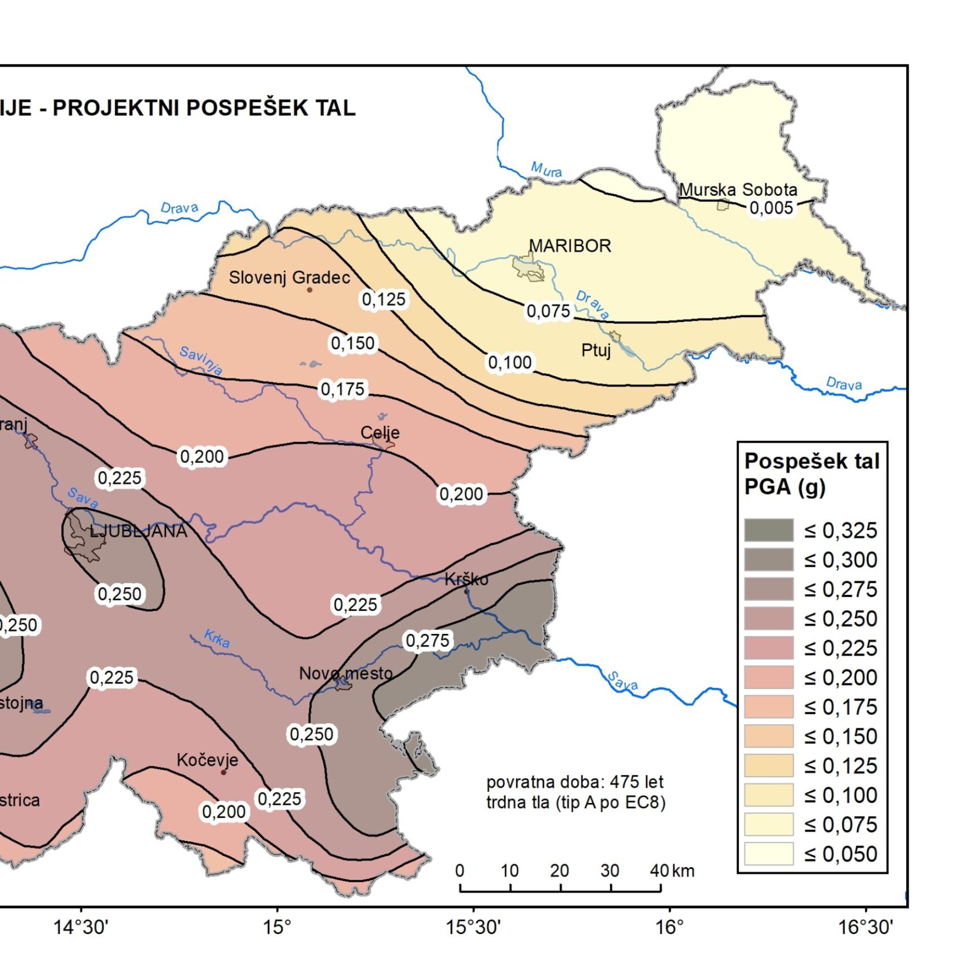 Nova karta potresne nevarnosti Slovenije
